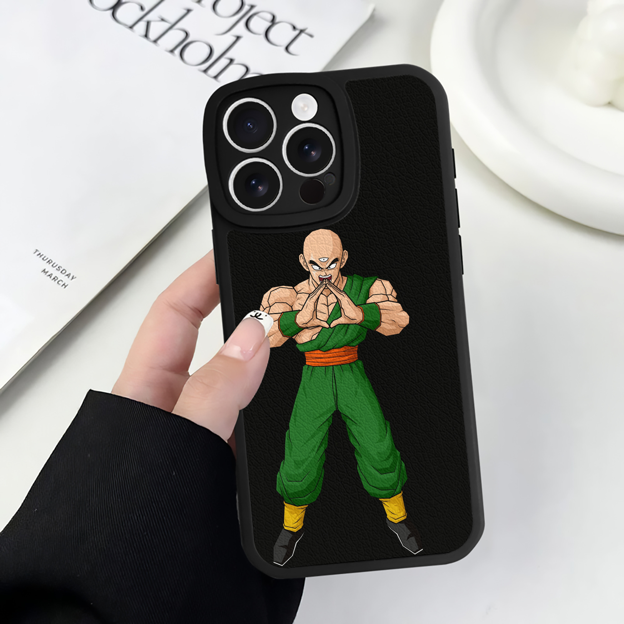 （画像用） ドラゴンボール DRAGON BALL 【iPhone 16シリーズ対応】シリコンスマホケース（レザー調） 材質：シリコン